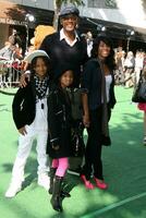 Will Smith Jada Pinkett Smith with their children Willow  Jaden arriving to the Madegascar Escape 2 Africa Premiere at the Mann Village Theater in Westwood CA on October 26 2008 photo