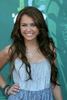 Miley Cyrus arriving at the Teen Choice Awards 2008 at the Universal Ampitheater at Universal Studios in Los Angeles CA August 3 2008 photo