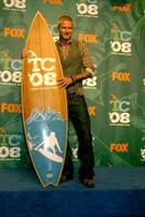 David Beckham in the press room after receiving an award at the Teen Choice Awards 2008 at the Universal Ampitheater at Universal Studios in Los Angeles CA August 3 2008 photo