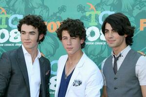 Jonas Brothers arriving at the Teen Choice Awards 2008 at the Universal Ampitheater at Universal Studios in Los Angeles CA August 3 2008 photo