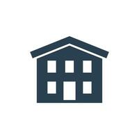 multi family house icon on white vector