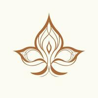 Evoke serenity with our vector abstract lotus flower. A harmonious blend of form and tranquility, perfect for adding peaceful elegance to your designs.