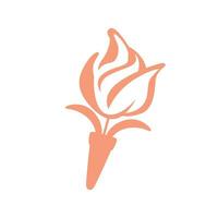 saborear el floración de sabor con nuestra vector tulipán hielo crema logo icono. un encantador fusión de dulzura y elegancia para un de buen gusto marca identidad.