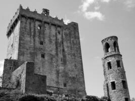 Old celtic castle tower, Blarney castle in Ireland, old ancient celtic fortress photo