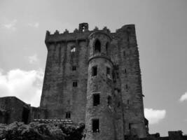 Old celtic castle tower, Blarney castle in Ireland, old ancient celtic fortress photo