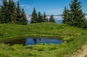 mountainous of belledone, isere,france photo