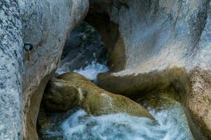 waterfall,pontaix, in drome,france photo