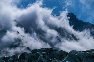 glacier of argentiere,chamonix,haute savoie,france photo