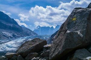 glaciar de argentiere, chamonix, alta Saboya, Francia foto