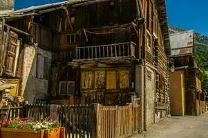 ceillac queyras in hautes alpes in france photo