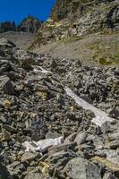 lake sainte anne qeyras in hautes alpes in france photo