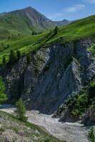 lago cláusula ceillac inqeyras en hautes alpes en Francia foto