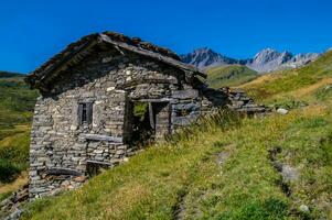 Valle de breuil, val de aosta, italia foto