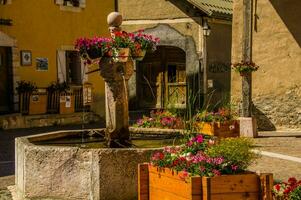 ceillac queyras in hautes alpes in france photo