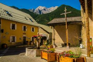 ceillac queyras in hautes alpes in france photo