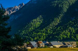 ceillac queyras in hautes alpes in france photo