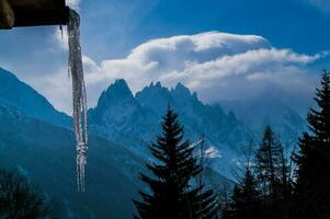 chamonix in haute savoie in france photo