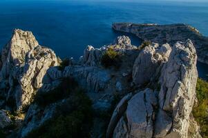 park of national calanques marseille in bouche du rhone photo