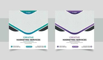 digital márketing agencia social medios de comunicación enviar diseño modelo. vector