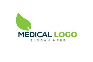 Corporate medical hospital clinic logo design template vector