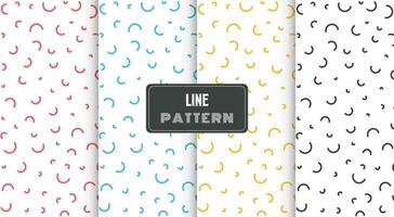 memphis line pattern vector