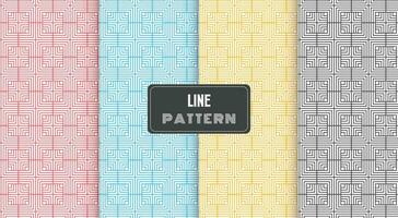 abstract lines geometric seamless pattern vector