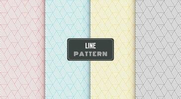 geometric pattern with stripes lines polygonal shape vector