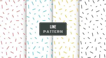 memphis line pattern vector