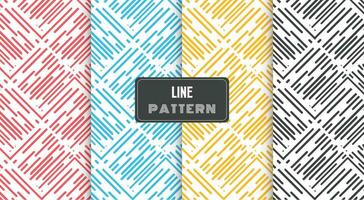 abstract colorful line pattern vector