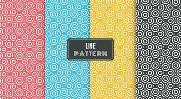 modern circle line pattern vector