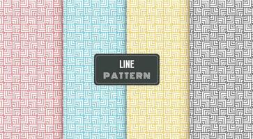 abstract lines geometric seamless pattern vector