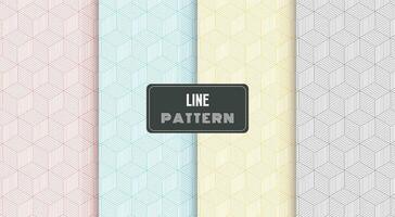 geometric pattern with stripes lines polygonal shape vector