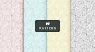 geometric pattern with stripes lines polygonal shape vector