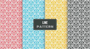 geometric arrow line pattern vector