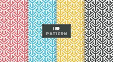 geometric arrow line pattern vector