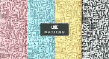 turing lines organic shape patterns vector