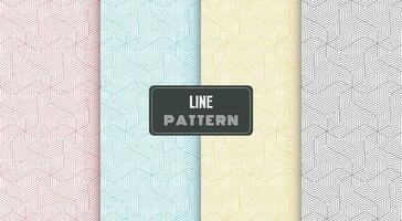 geometric pattern with stripes lines polygonal shape vector