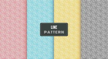 abstract lines geometric seamless pattern vector