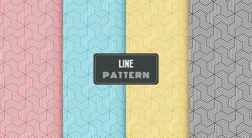 abstract lines geometric seamless pattern vector