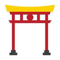 Flat illustration of symbols and chinese new year vector