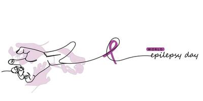 purple Ribbon for Violence, Pancreatic, Esophageal, Testicular cancer, Alzheimer, epilepsy, lupus, Sarcoidosis and Fibromyalgia. vector