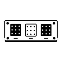 Hardware Components Line Icon vector