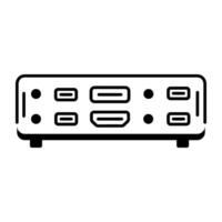 Modern  icon of Multimedia Components Line Icon vector