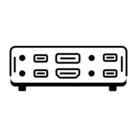 Modern  icon of Multimedia Components Line Icon vector