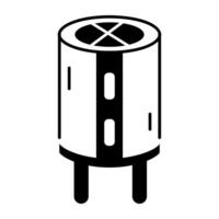 Hardware Components Line Icon vector