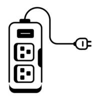 Hardware Components Line Icon vector