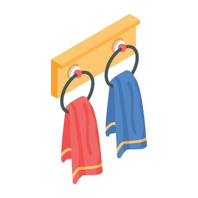 Barber Accessories Isometric Icon