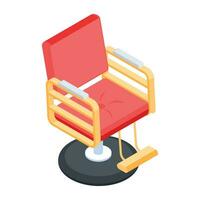 Barber Accessories Isometric Icon vector