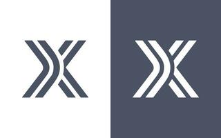 letter x logo design vector