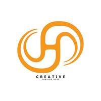 HS letter creative logo design vector